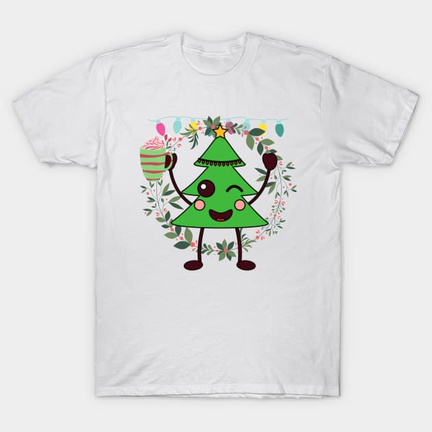 Christmas tree decorations - New tree - December christmas T-Shirt by OrionBlue